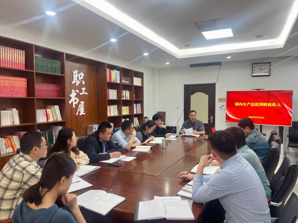 市国资投促中心组织学习国内生产总值与财政收入相关知识